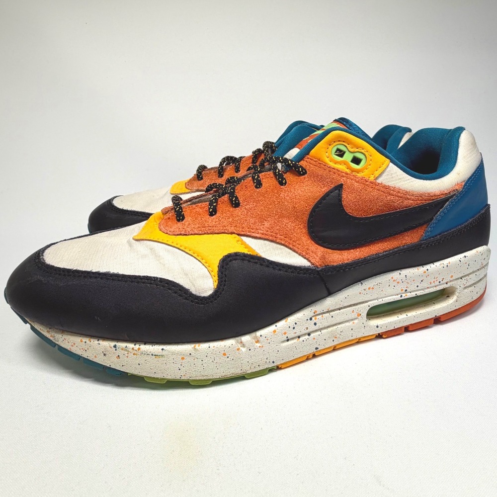 Nike‎ Air Max 1 CZ8140-001 Multi Color Patchwork Windbreaker Men's Size 12